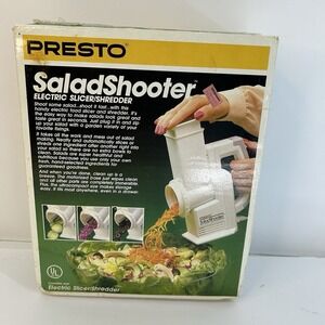 Presto Salad Shooter 02910  Electric Food Slicer Shredder Vintage 1989 Sealed